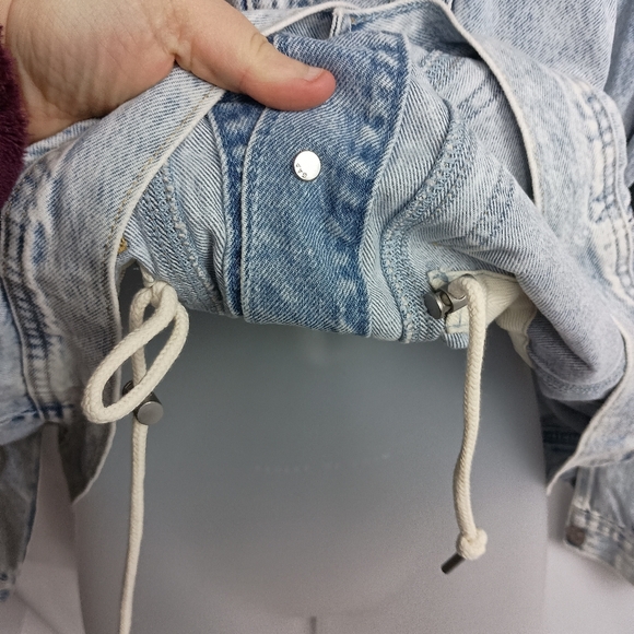 GAP oversized trucker workwear blue y2k work Denim shacket utility chore Jacket - Picture 8 of 11